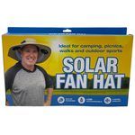 Outdoor Hat with Dual Cooling Fans Solar and USB Rechargeable